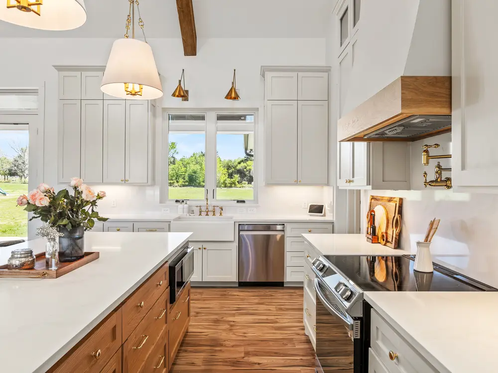 Kitchen with range wall and styling